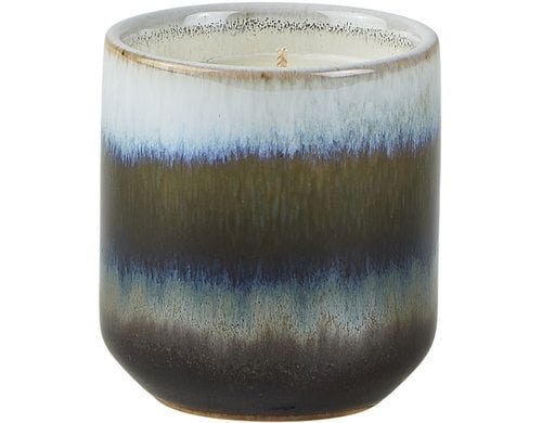 Villa Duftkerze blau grün , 35h, 7.5x8cm