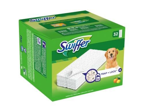 Swiffer Trocken Wischtücher Zitrusduft Nachfüllpackung 32 Stück