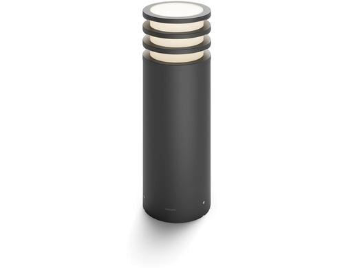 Philips hue Sockelleuchte Lucca bk S 1x E27 inkl. 9.5W, 806 lm, 2700 K, Outdoor