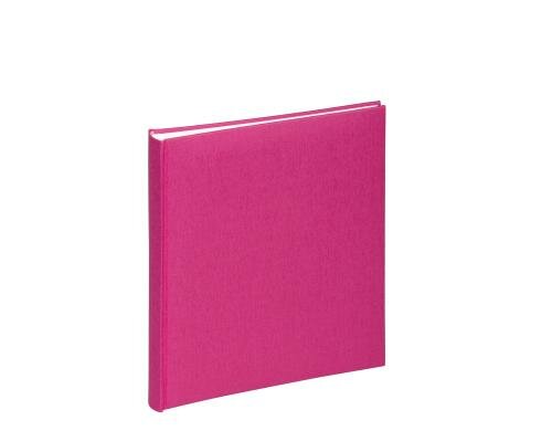 Pagna Fotoalbum Leineneinband 210x250mm dunkelrosa, 40 Seiten