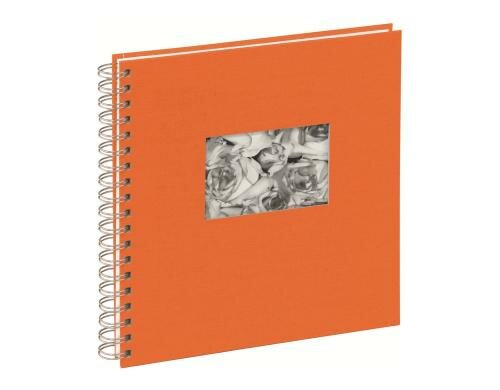 Pagna Spiralalbum Stoffeinband 240x250mm orange, 50 Seiten