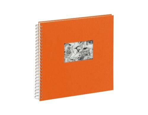 Pagna Spiralalbum Stoffeinband 310x320mm orange, 40 Seiten