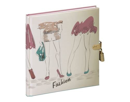Pagna Tagebuch Fashion Friends mit Schloss schmutzabweisende Laminierung, 128 Seiten