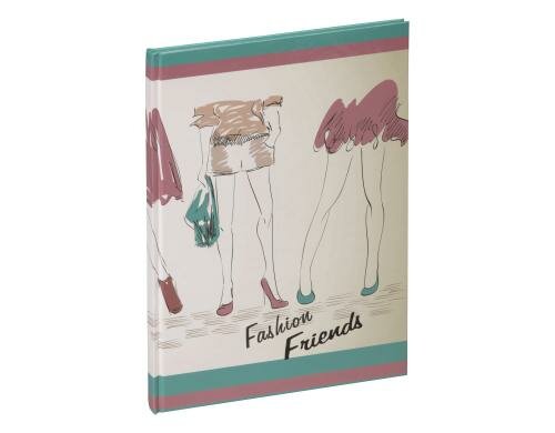 Pagna Freundebuch Fashion Friends schmutzabweisende Laminierung, 60 Seiten