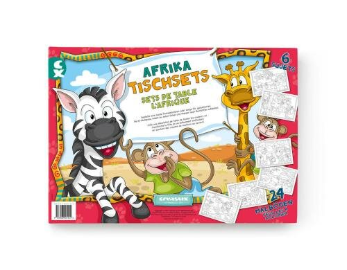 Creastix Afrika Mal-Tisch-Set 42 x 29.7