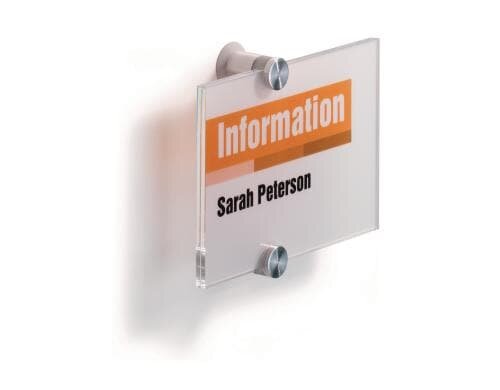 Durable Türschild Crystal Sign transparent Grösse: 148 x 105mm