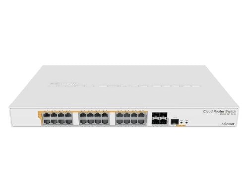 MikroTik CRS328-24P-4S+RM: Smart PoE Switch 24x1Gbps, 4xSFP+, 19, 450W PoE Budget