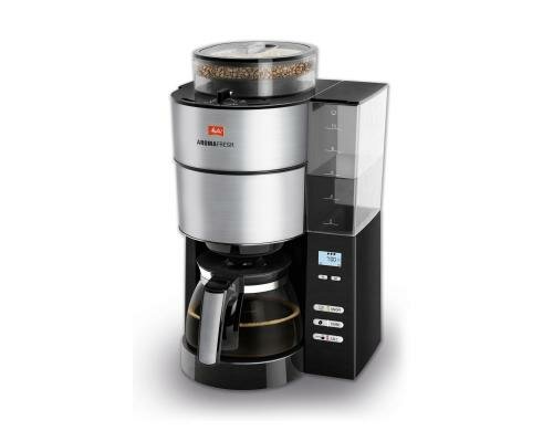 Melitta Filterkaffeemaschine AromaFresh Edelstahl-Schwarz