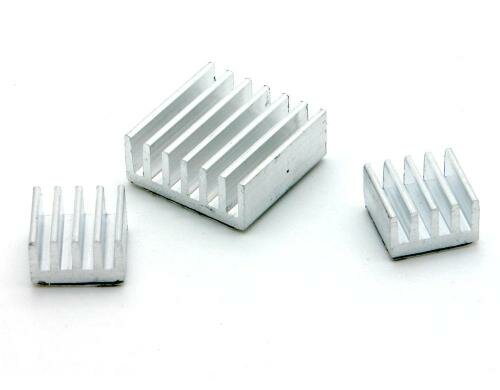 Kühlkörperkit für Raspberry Pi,alle Modelle 3er-Set, Aluminium, selbstklebend