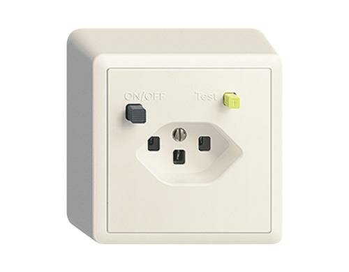 Feller EDIZIOdue FI-Steckdose 1xT23, AP Komplettset mit Rahmen, weiss