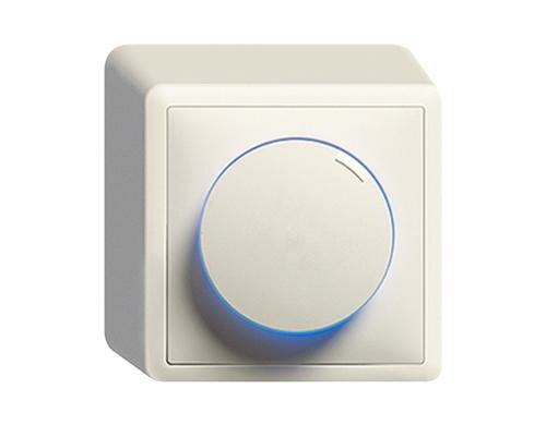 Feller EDIZIOdue Drehdimmer Phasenanschnitt 20-600 W ohmisch, 20-600 VA kapazitiv AP