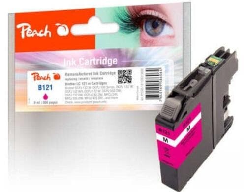 Peach Tinte Brother LC-121 Magenta 8ml, 300 Seiten