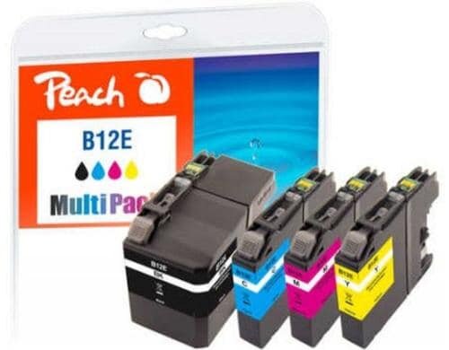 Peach Tinte Brother LC-12E MultiPack 1x 57ml, 3x 15ml, 1x 3025 S., 3x 1855 S.