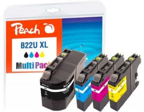 Peach Tinte Brother LC-22U XL MultiPack 1x50ml, 3x 15ml, 1x 2570 S., 3x 1735 S.
