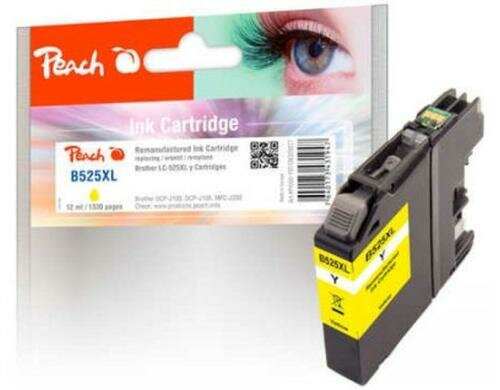 Peach Tinte Brother LC-525XL yellow 12ml, 1330 Seiten
