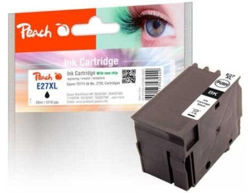 Peach Tinte Epson T2711 No 27XL black 25ml, 1x 1210 Seiten