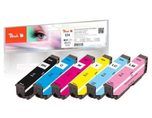 Peach Tinte Epson 24 MultiPack 1x 7.6ml, 5x 6.2ml, 6x 400 Seiten