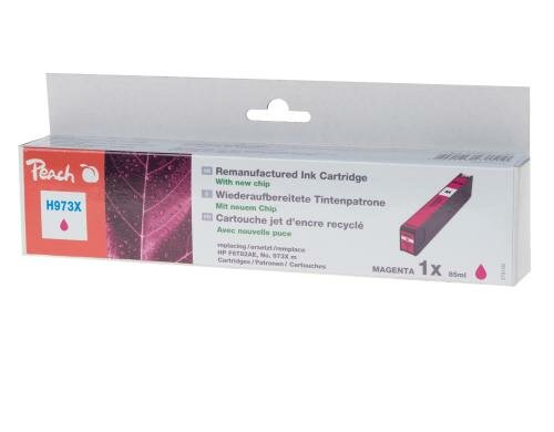 Peach Tinte HP F6T82AE, No.973X magenta 85ml, 7700 Seiten