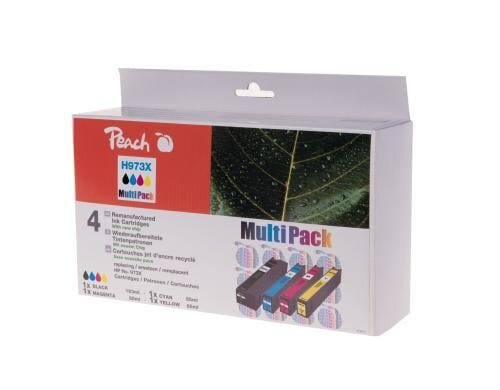 Peach Tinte HP 973X MultiPack 1x 183ml, 3x 85ml, 1x 11`000S., 3x 7700S.