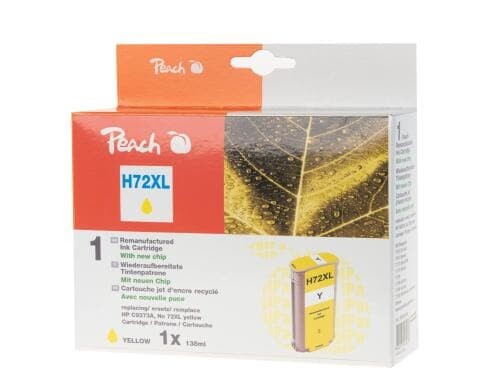 Peach Tinte HP C9373A, 72XL yellow Plottertinte, 138ml
