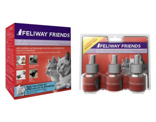 Feliway Friends Start-Set inkl. Triopack Nachfüllklakon 3x 48ml