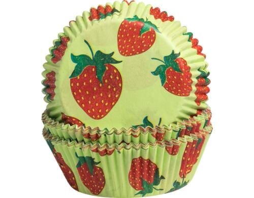 Demmler Papierförmchen Erdbeere 60 Stück, 5x2,5cm