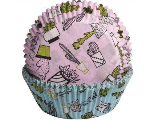 Demmler Papierförmchen Kaktus 100 Stück, 5x2,5cm