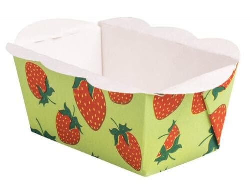 Demmler Minicake-Backform Erdbeere 10 Stück, 7 x 4 x 4 cm