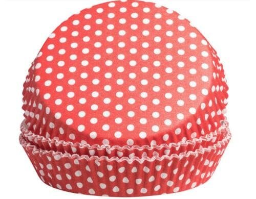 Demmler Tarte-Backform Sterne Pünktchen 12 Stück, 7,5 x 2 cm, Ofenkarton