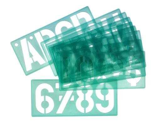 Linex: Schriftschablone Standart 85100 Grösse 10cm