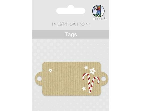 URSUS Geschenkanhänger Christmas Time 8 Paper Tags, Grösse 43x71.5 mm