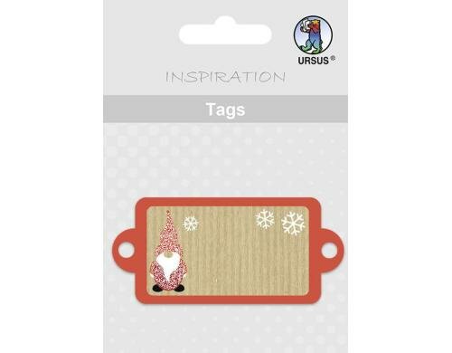 URSUS Geschenkanhänger Christmas Time 8 Paper Tags, Grösse 43x71.5 mm