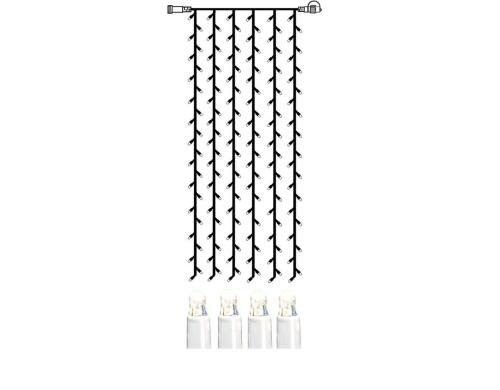 Star Trading Lichervorhang Erweiterungssys. LEO, 1x4m, 204 LED, kaltweiss
