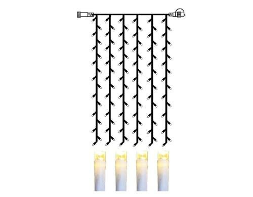Star Trading Lichervorhang Erweiterungssys. LEO, 1x2m, 102 LED, warmweiss