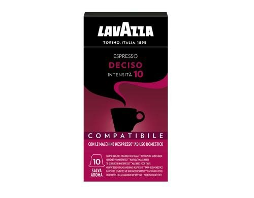 Lavazza Kaffeekapseln Espresso Deciso 1 Packung à 10 Stück, Nespresso kompatibel
