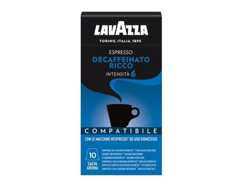 Lavazza Kaffeekapseln Espresso Dec. Ricco 1 Packung à 10 Stück, Nespresso kompatibel