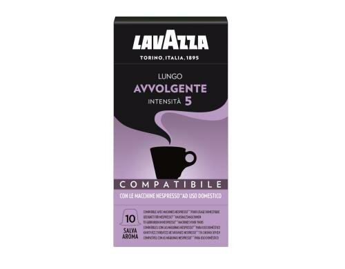 Lavazza Kaffeekapseln Lungo Avvolgente 1 Packung à 10 Stück, Nespresso kompatibel