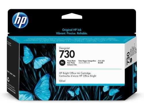 HP Tinte Nr. 730 - Photo Black (P2V67A) Tintenvolumen 130 ml