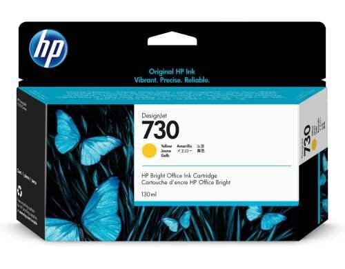 HP Tinte Nr. 730 - Yellow (P2V64A) Tintenvolumen 130 ml