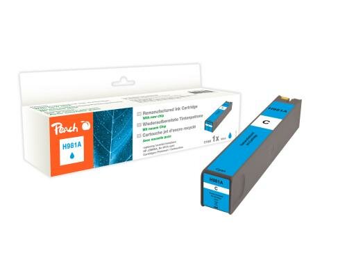 Peach Tinte HP J3M68A, No 981A Cyan, 93ml, 7165 Seiten