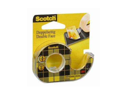 3M Scotch Klebeband doppelseitig transparen 12mmx6.3m mit Abroller