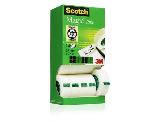 3M Scotch Magic Klebeband Promotion 19mmx33m, 12 Rollen + 2 Gratis