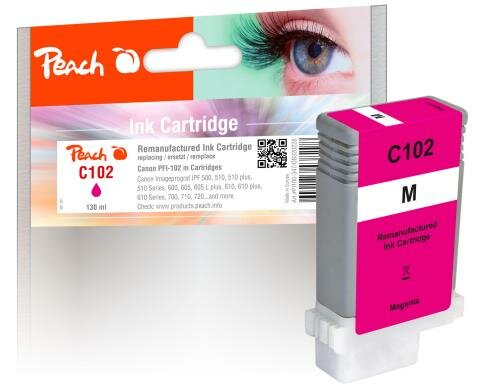 Peach Tinte Canon PFI-102 magenta, 130ml