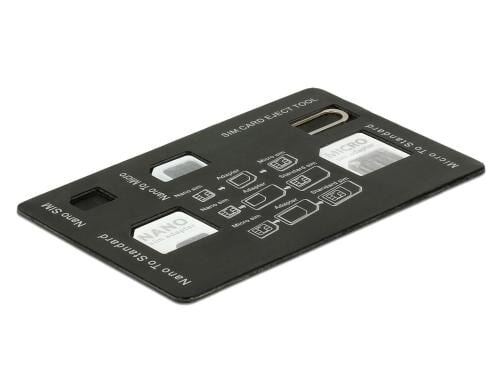 Delock 4 in 1 SIM Kartenadapter im Set nano-, mikro- und standard