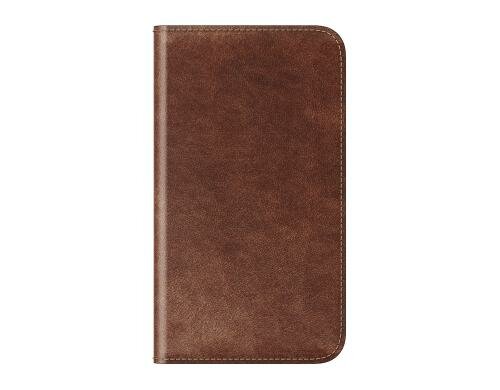 Nomad Booklet Leder Folio braun für iPhone X
