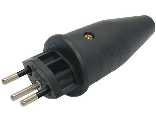 STEFFEN STEKO TPE-Stecker T12 schwarz