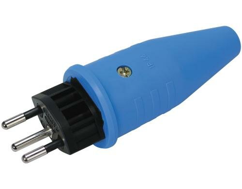 STEFFEN STEKO TPE-Stecker T12 hellblau, IP44