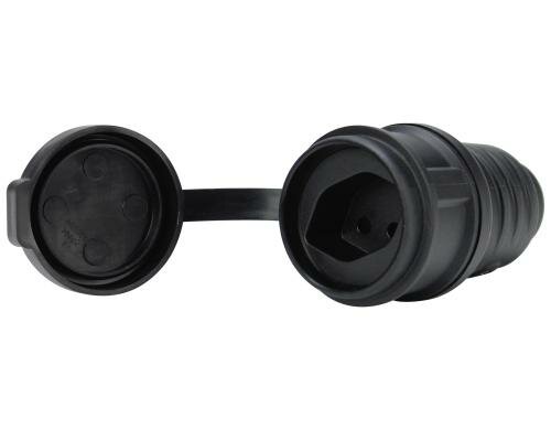 STEFFEN STEKO Basic Kupplung T13 schwarz, IP54, Manschette, Verschluss