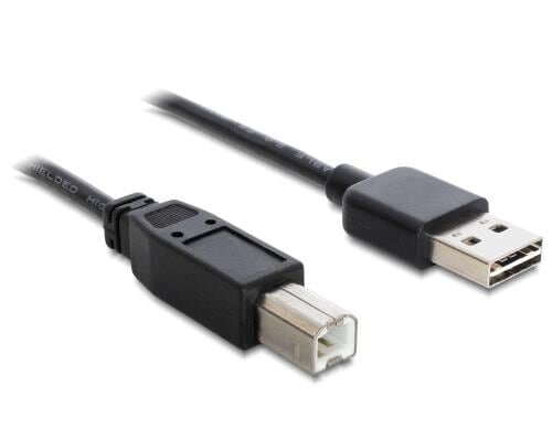 USB2.0-Kabel Easy A-B: 5m USB-A Seite beidseitig einsteckbar