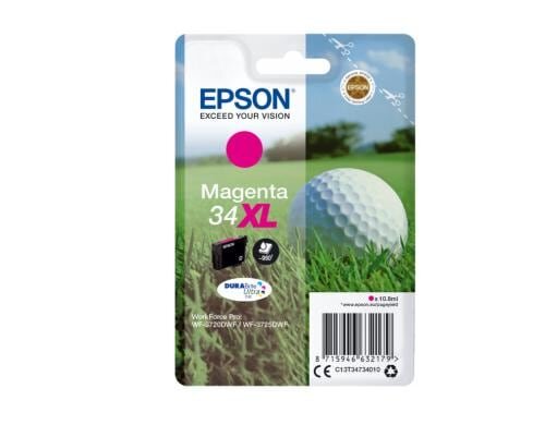 Tinte Epson C13T34734010 Magenta, 10.8 ml 950 Seiten, zu WorkForce Pro WF-3720